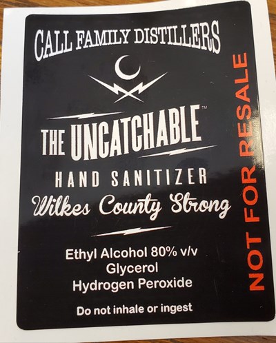 1 Gallon Front Label (1 Gallon Front Hand Sanitizer)